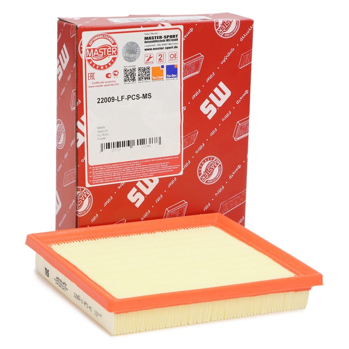 Filtru de aer Master-Sport Germany, pentru Lexus CT, NX, RX, Toyota Auris, Prius, Prius Plus, RAV 4 IV, 224x187x35mm