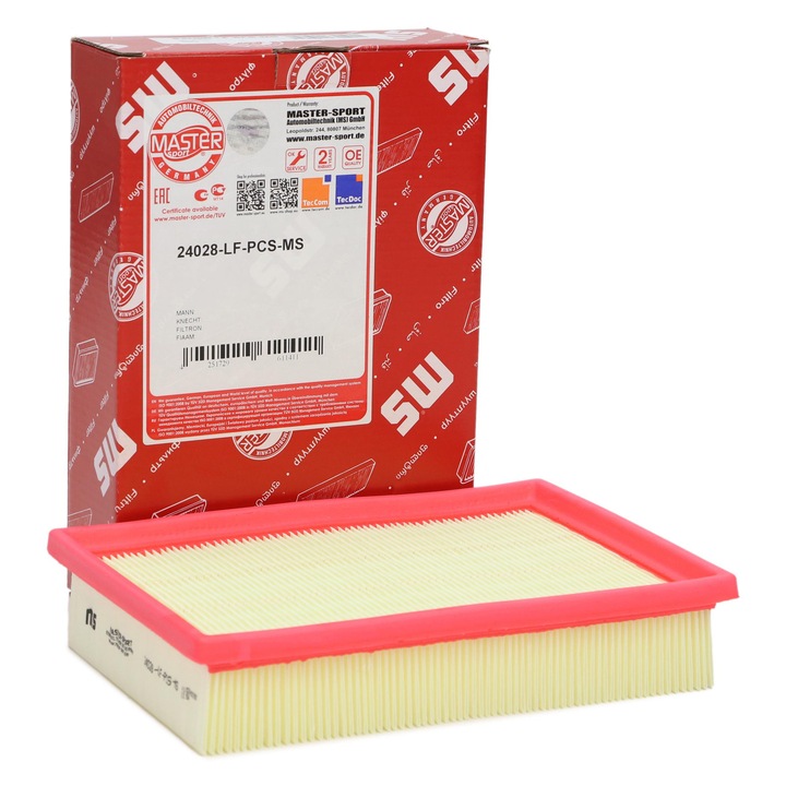 Légszűrő Master Sport Germany, Chevrolet Aveo Liftback/Sedan (T300), 240x167x50mm, 2011-2015