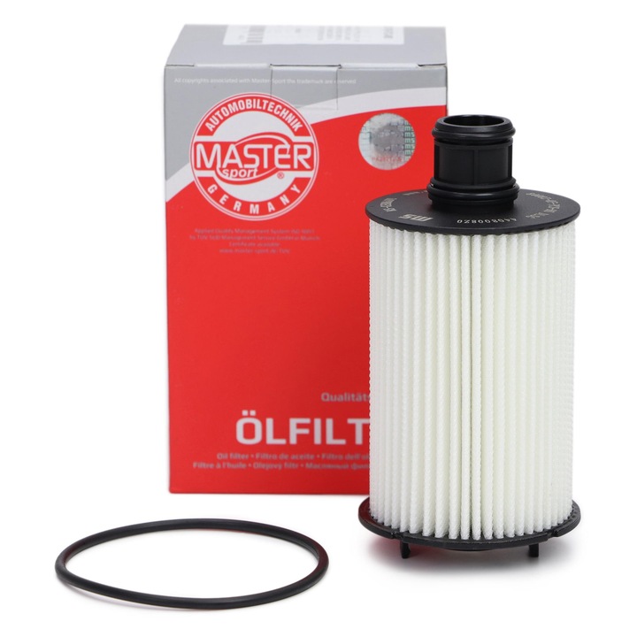 Olajszűrő Master-Sport Germany, kompatibilis Jaguar F-PACE, F-TYPE, XE, XF, XJ, XK II, LAND ROVER DISCOVERY IV/V, 136mm x 71mm, tömítéssel