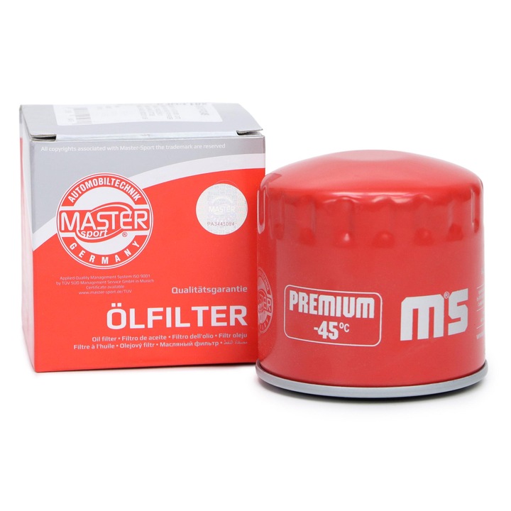 Olajszűrő Master-Sport Germany, Infiniti FX, Nissan Navara, Renault Megane, Suzuki Grand Vitara kompatibilis, M20x1.5, 89mm
