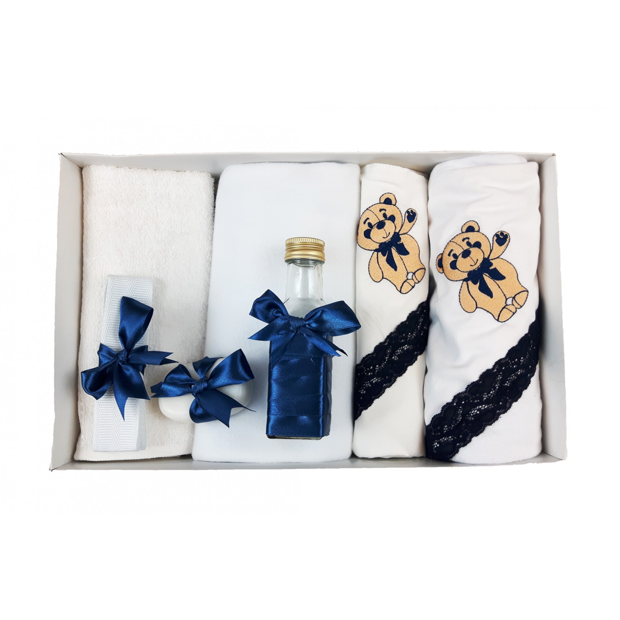 Trusou brodat Ursulet pentru botez baieti-fete