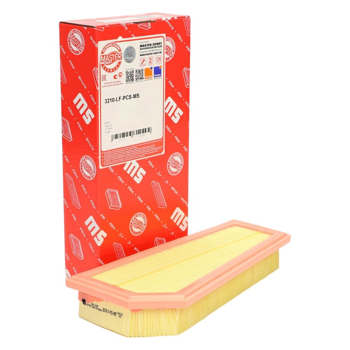 Master-Sport légszűrő, Mercedes C (W204, S204, C204), E (W212, S212), SLK (R172) modellekhez, 314x146x50mm