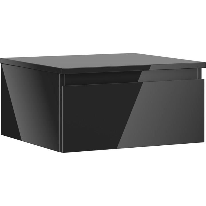 Dulap baie sub chiuveta Mexen Orio, 50 cm, 1 sertar, negru lucios