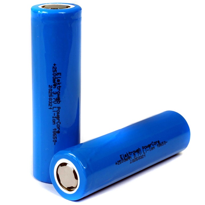Celulă 18650 Li-Ion Elektroweb PowerCore 2500mAh 7.5A, O18.4x65mm