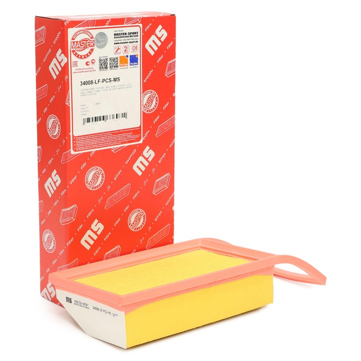 Master-Sport légszűrő, járműkészlethez, 347x156x62mm