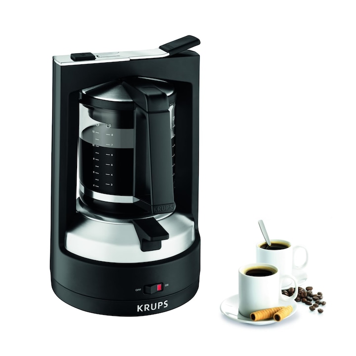 Espressor Krups T8, 850W, capacitate 1l, negru