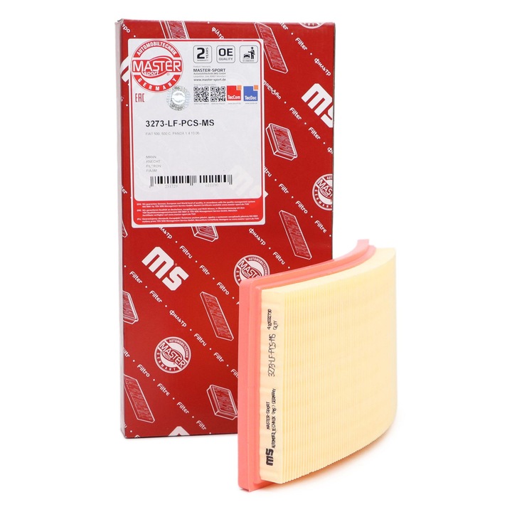 Master-Sport légszűrő, ABARTH 500 / 595 / 695 / 500C / 595C / 695C, FIAT PANDA, 319x152x32mm