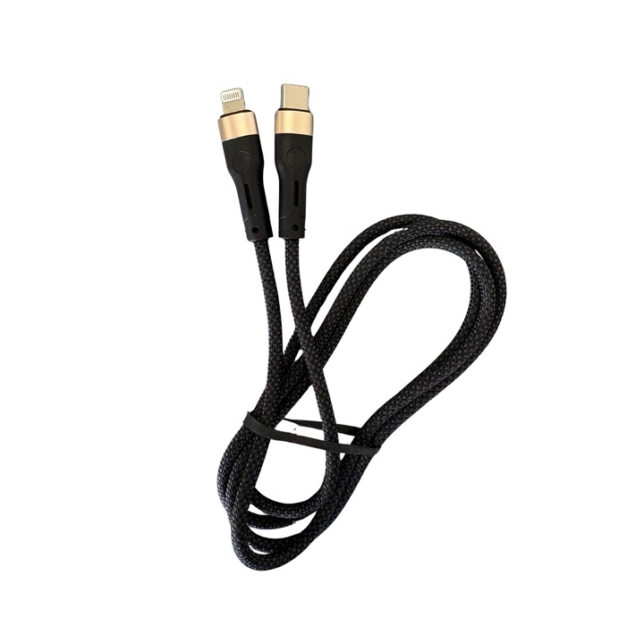 Töltőkábel 1m, Type C - Lightning, 27W, Carmax