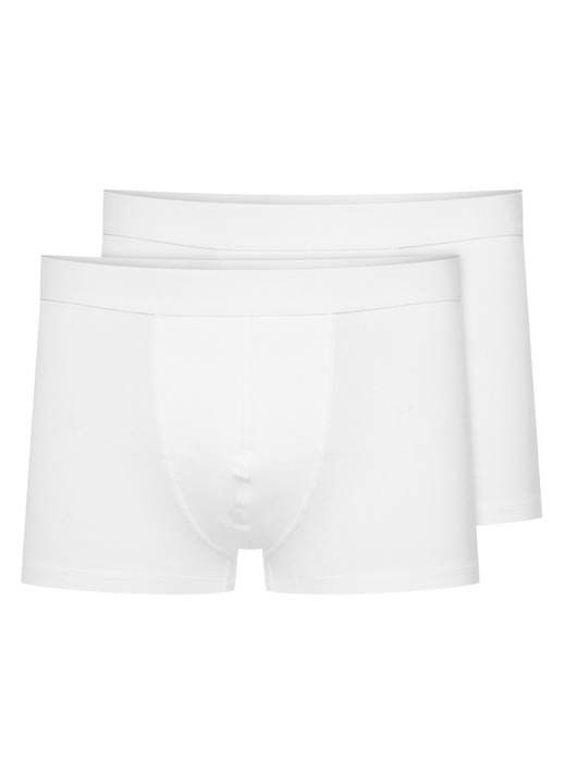 Boxeri barbati set de 2 perechi, Esotiq, alb, Alb