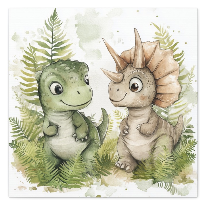 Tablou canvas decorativ pentru camera copiilor – arta pe panza, dimensiuni 30x30 cm – imprimare cu cerneala pe baza de apa – suport pentru perete inclus – multicolor