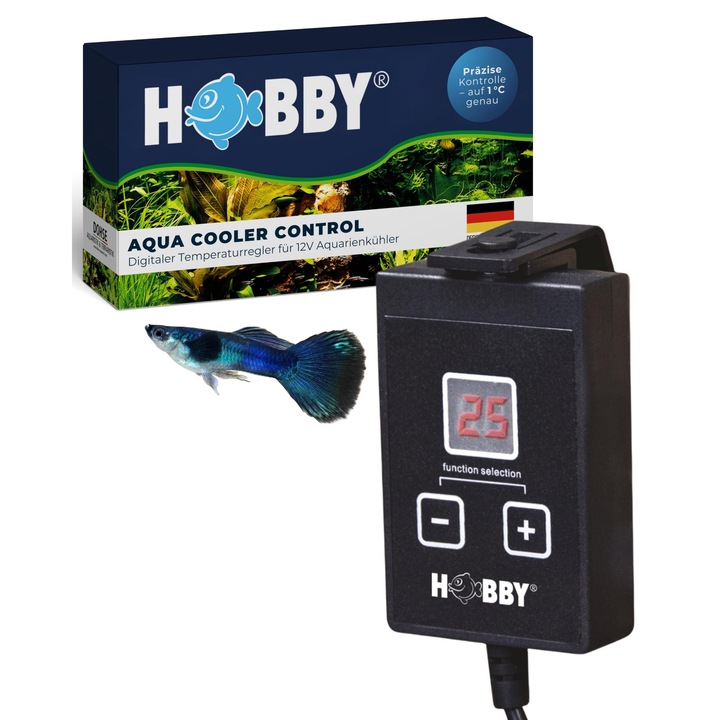 Hobby Aqua Cooler Control digitális akvárium hőmérséklet-szabályzó, 12V, könnyű használat