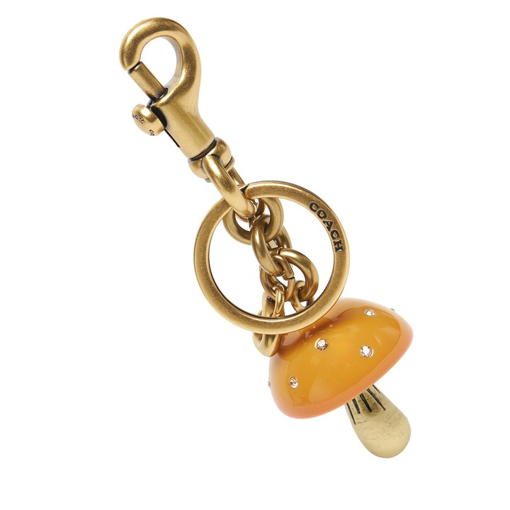 Coach B4/MST B4/MUSTARD kulcstartó, mustársárga szín, méretek: 10x5cm