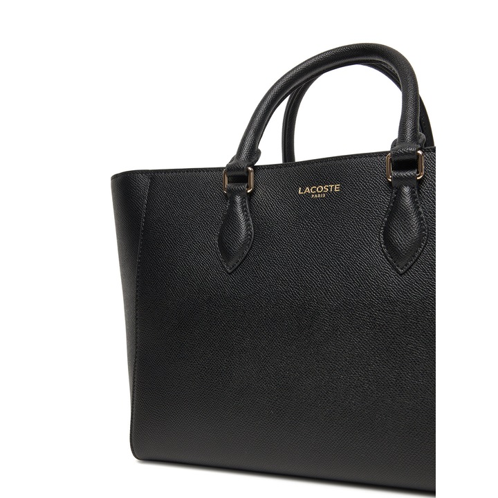 Geanta dama Lacoste, fara culoare, din piele naturala, model NF5102PH