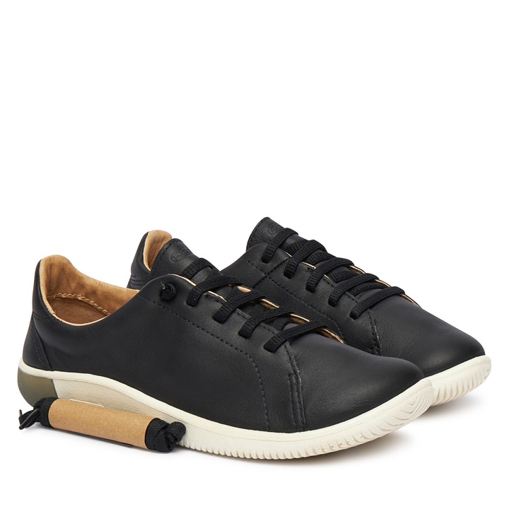 Női Keen tornacipő, természetes bőr, fekete