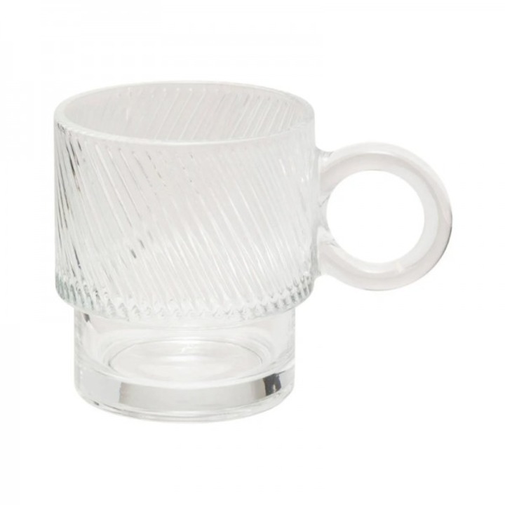 Set 6 cesti din sticla termorezistenta, Lorene, 300 ml