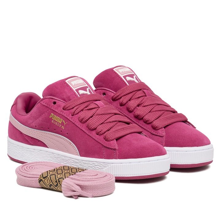 Pantofi copii, Puma, unisex, piele naturala, culoare roz