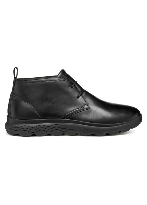 Ghete barbatesti, Geox, piele naturala, respirabile, talpa usoara, negru