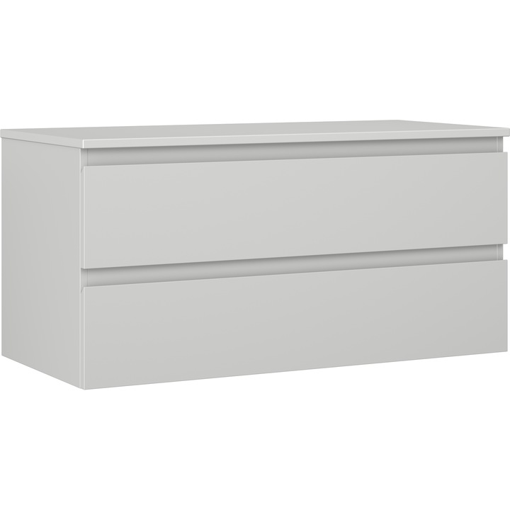 Mexen Orio dulap baie pentru lavoar 100 cm cu blat, 2 sertare, gri mat - 91A10-10047-2-BFFC62