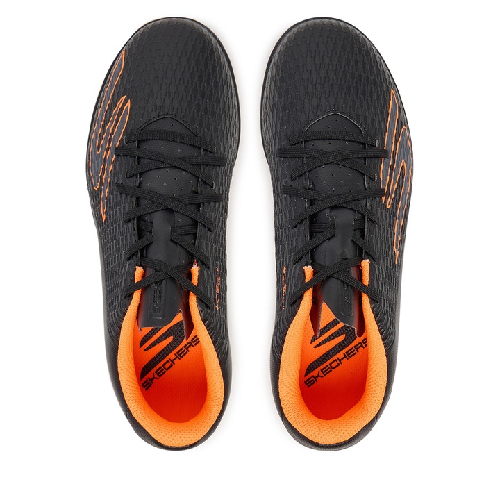 Футболни обувки за момчета, Skechers, екологична кожа, черни