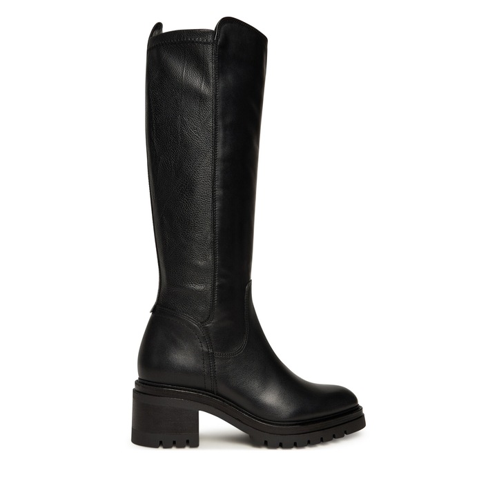 Cizme dama Tamaris 001 1-25505-45, piele naturala, negru
