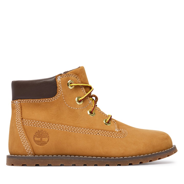 Ghete sport baieti, Timberland, piele naturala, maro