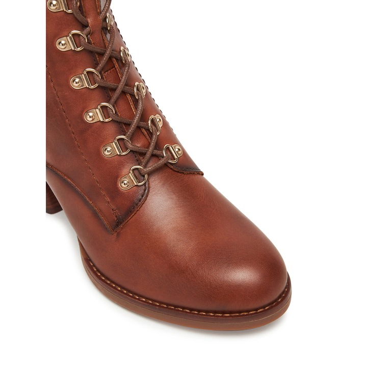 Botine dama 202 W9U-8955, Pikolinos, Piele naturala, Maro