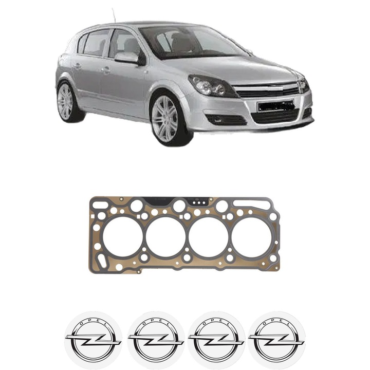 Garnitura chiuloasa OPEL ASTRA H (A04) 1.7 CDTI (L48) din 2004-2010 KW 74 CP 100 CMC 1686, auto, Elring, 4x Stickere auto cu OPEL