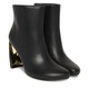 Botine dama United Nude, Piele naturala, Negru