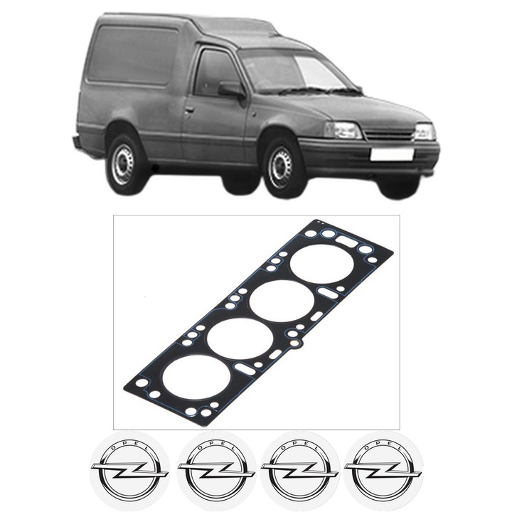Garnitura chiuloasa OPEL KADETT E Combo (T85) 1.7 D (C25, D25) din 1989-1994 KW 42 CP 57 CMC 1699, auto, Elring, 4x Stickere auto cu OPEL