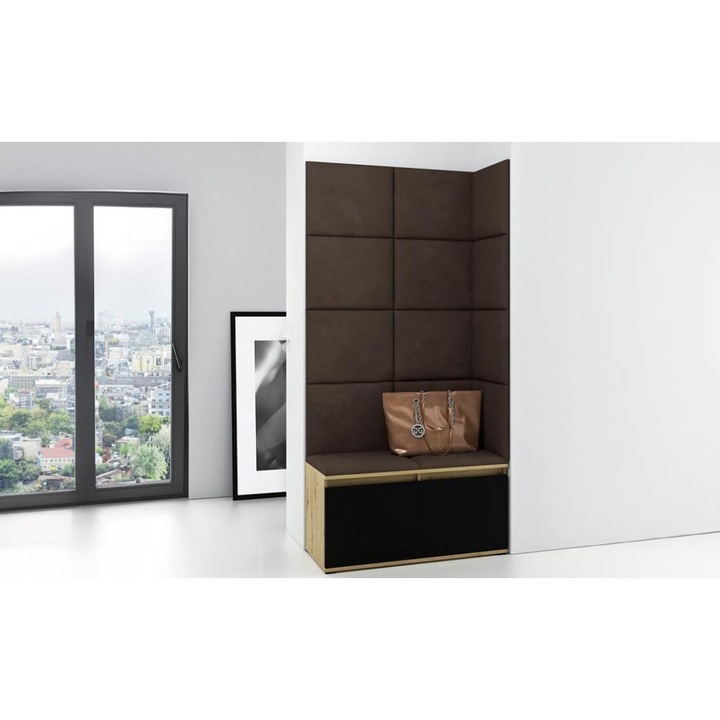 Cuier Hol Max 2 Culoare Maro inchis cu Artisan 100x170x40 cm