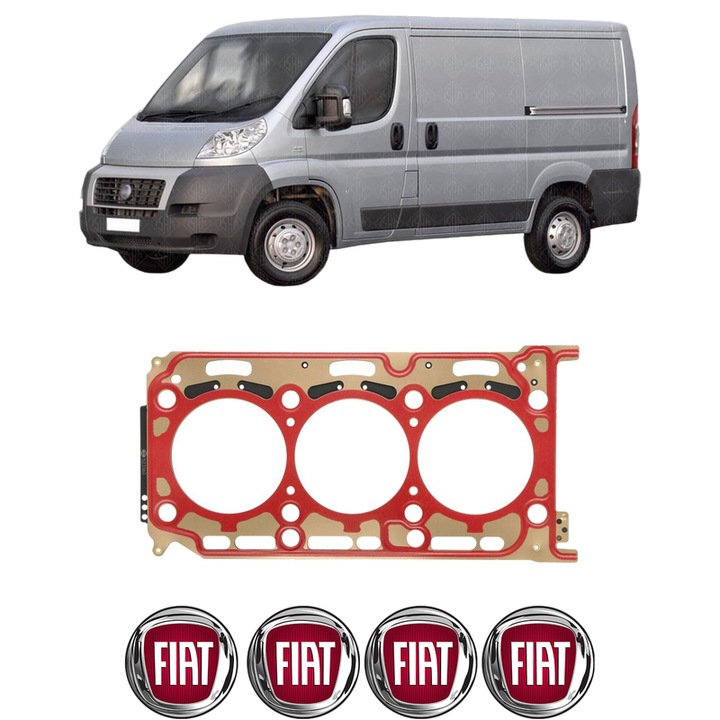 Garnitura chiuloasa FIAT DUCATO Van (250_) 120 Multijet 2, 2 D din 2021 KW 88 CP 120 CMC 2184, auto, Elring, 4x Stickere auto cu FIAT