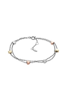 Fossil, Brata dubla din lant, Argintiu Fossil, Brata dubla din lant, Argintiu