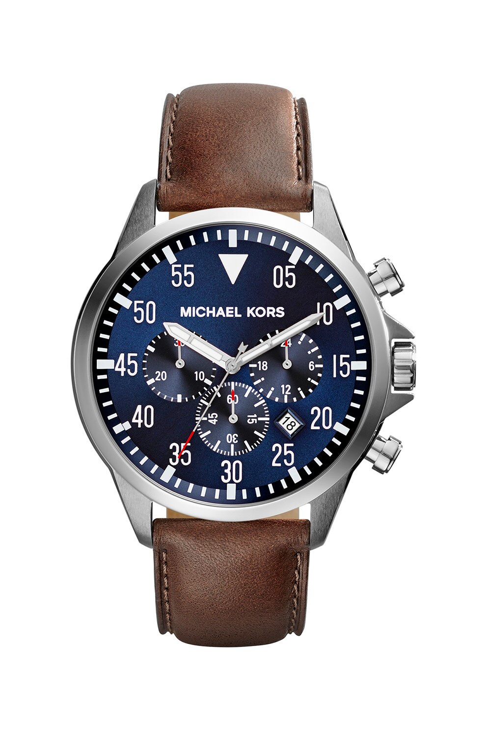 Michael Kors, Ceas cronograf cu o curea de piele Gage, Maro