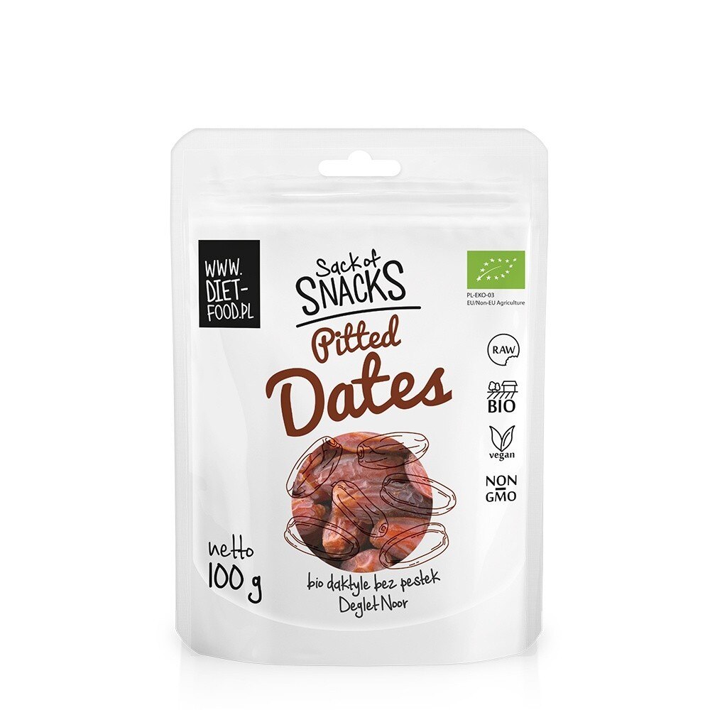 Curmale uscate bio fara samburi Deglet Nour, Diet Food, 100g