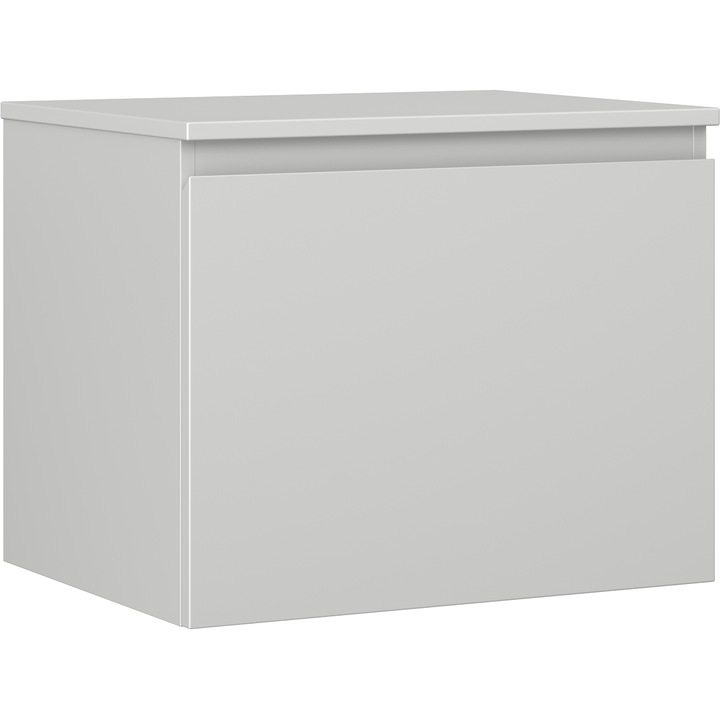 Dulap baie Mexen Orio pentru chiuveta, 60 cm cu blat, 1 sertar, gri mat