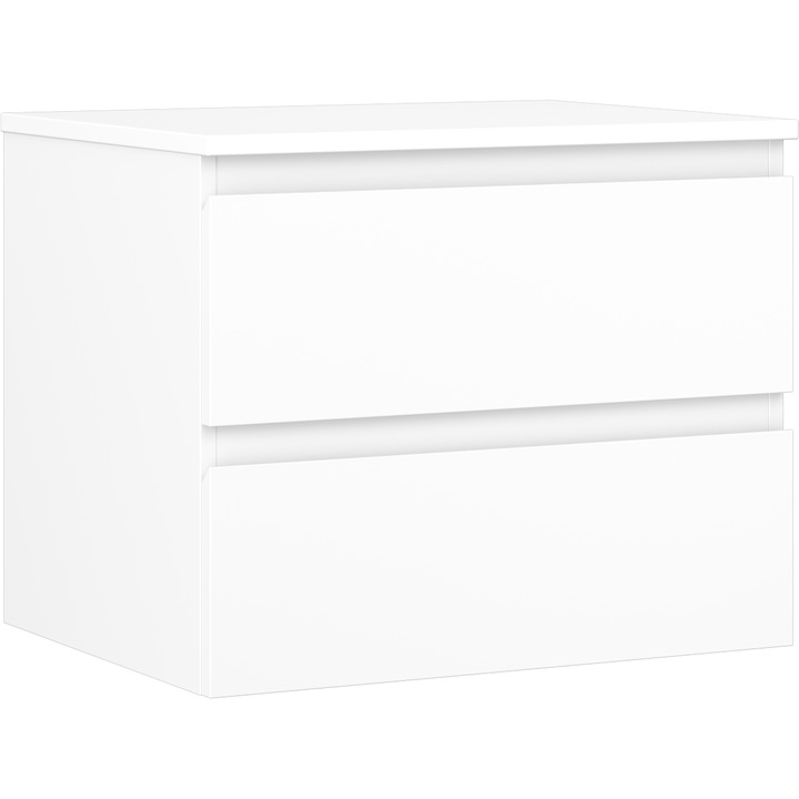 Dulapior baie Mexen Orio 60x46x47cm, 2 sertare, alb mat