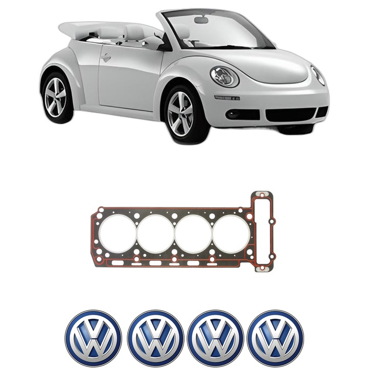 Garnitura chiuloasa Volkswagen BEETLE Convertible (5C7, 5C8) 1.4 TSI din 2011-2016 KW 118 CP 160 CMC 1390, auto, Elring, 4x Stickere auto cu Volkswagen