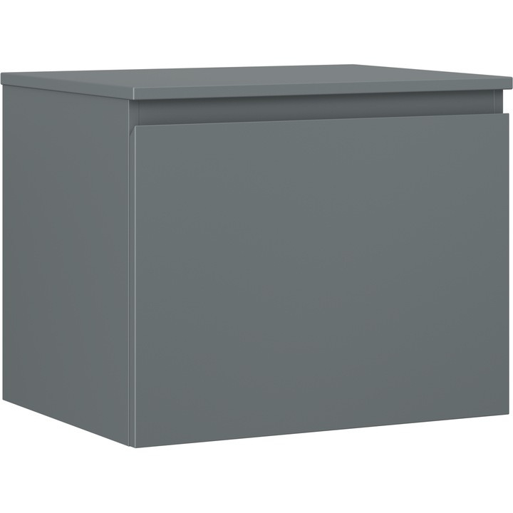 Dulap baie Mexen Orio sub chiuveta 60 cm cu blat, 1 sertar, grafit mat - 91A10-06047-1-BFC66
