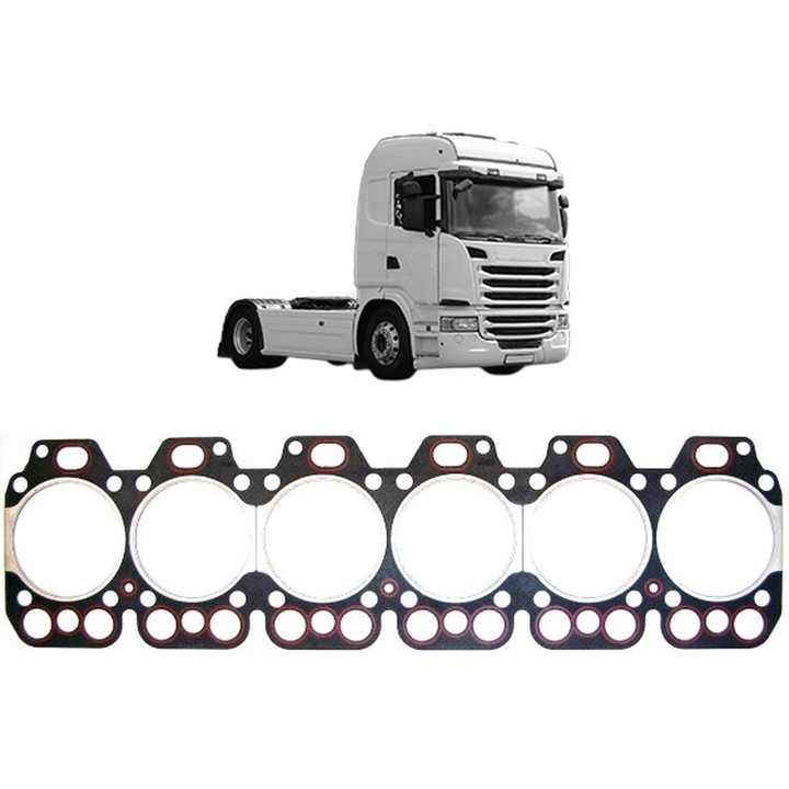 Garnitura chiuloasa SCANIA G I G270 Ethanol din 2008-2019 KW 199 CP 271 CMC 8867, auto, Elring, 4x Stickere auto cu SCANIA
