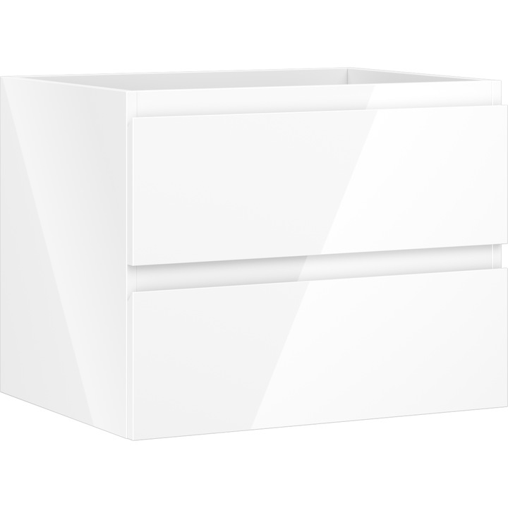 Dulap baie Mexen Orio sub lavoar 60 cm, 2 sertare, alb lucios - 91A10-06047-2-BFF00
