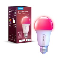 Bec inteligent RGBICWW Govee H6004CC1, 800 lm, E27, Wi-Fi 2.4GHz, Bluetooth, aplicatie Govee Home