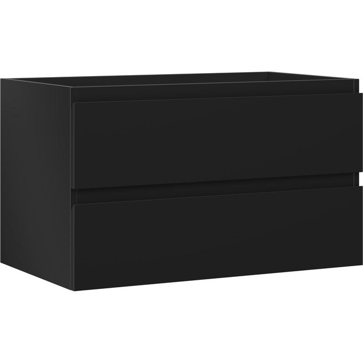 Mexen Orio dulap baie pentru chiuveta 80 cm, 2 sertare, negru mat - 91A10-08047-2-BFF71