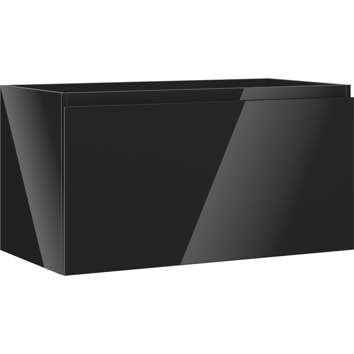 Mexen Orio dulap baie de sub lavoar 90 cm, 1 sertar, negru lucios - 91A10-09047-1-BF70