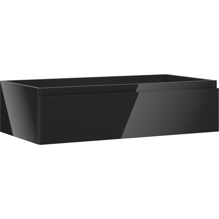 Mexen Orio dulap baie sub chiuveta 90 cm, 1 sertar, negru lucios - 91A10-09023-1-BF70