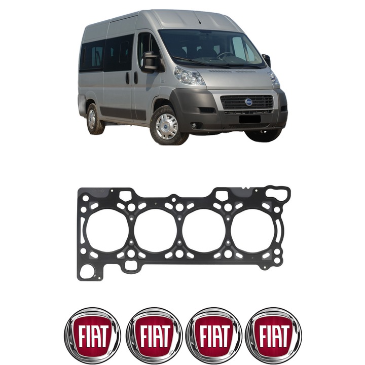Garnitura chiuloasa FIAT DUCATO Bus (250_) 130 Multijet 2, 3 D 4x4 din 2011 KW 96 CP 131 CMC 2287, auto, Elring, 4x Stickere auto cu FIAT