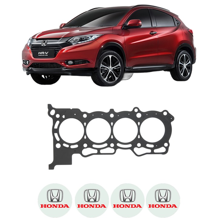 Garnitura chiuloasa HONDA HR-V (RU) 1.5 (RU1) din 2015 KW 88 CP 120 CMC 1497, auto, Elring, 4x Stickere auto cu HONDA