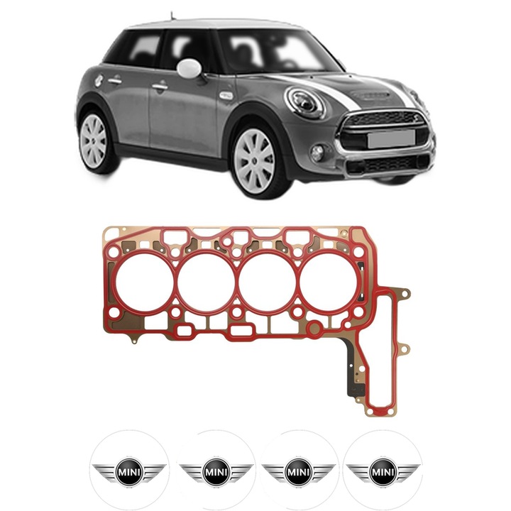 Garnitura chiuloasa MINI MINI (F55) Cooper SD din 2013 KW 120 CP 163 CMC 1995, auto, Elring, 4x Stickere auto cu MINI