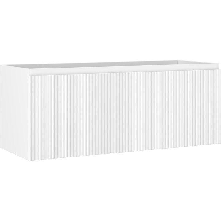 Dulap baie sub lavoar Mexen Rivel, 1 sertar, alb mat, 120 x 46 x 47 cm