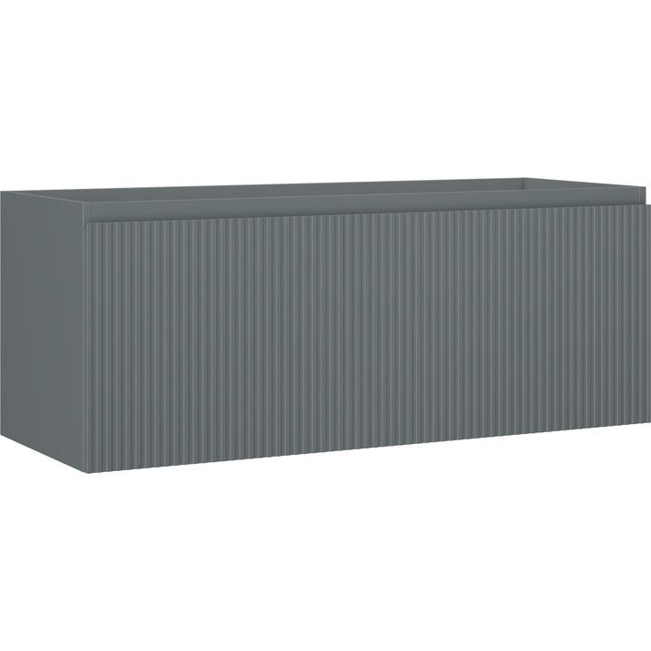 Mexen Rivel dulap baie sub chiuveta 120 cm, 1 sertar, structurat, grafit mat - 91A20-12047-1-BF66