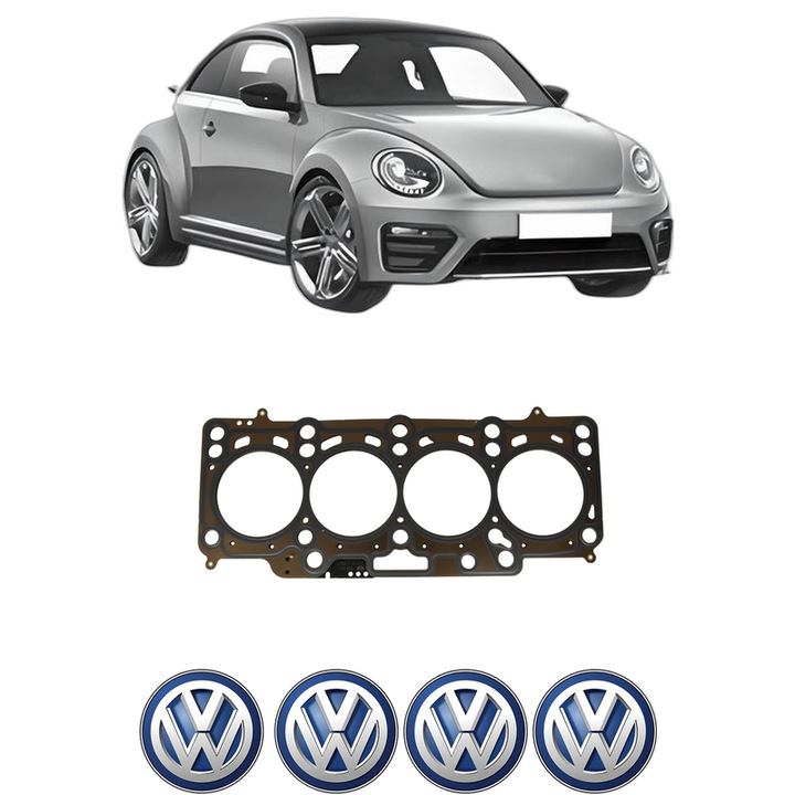 Garnitura chiuloasa Volkswagen BEETLE (5C1, 5C2) 2.0 TDI din 2011-2016 KW 103 CP 140 CMC 1968, auto, Elring, 4x Stickere auto cu Volkswagen